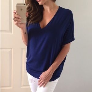 Royal Blue Relaxed Tee Size M